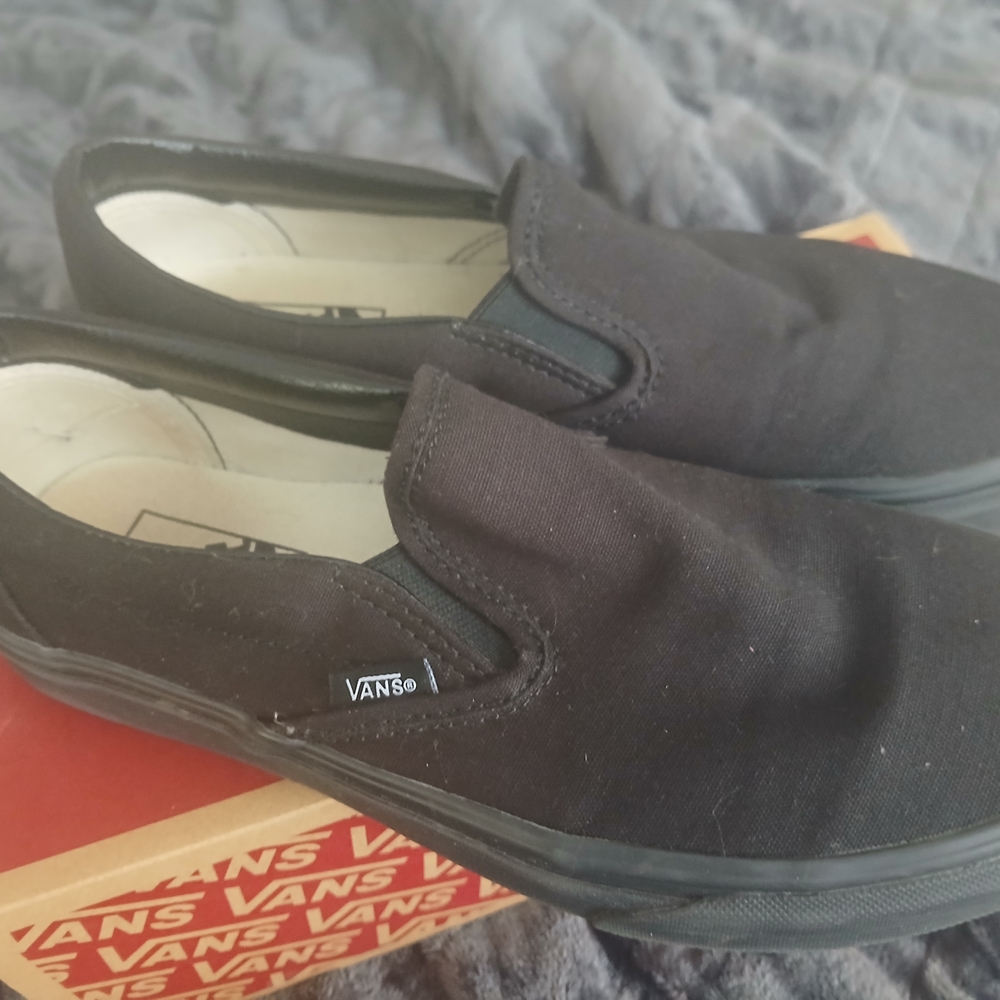 Vans Black Slip-On Sneakers